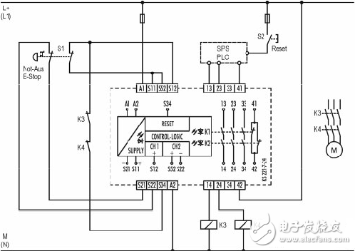 安全繼電器工作原理、接線圖、使用方法
